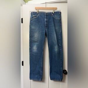 VTG Levis 505 Jeans Mens 40x30 Orange Tab Regular Fit Straight Blue Denim